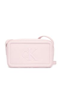 Calvin Klein Torebka Bold Ck Camera Bag LV04F3220G Różowy. Kolor: różowy. Materiał: skórzane #1