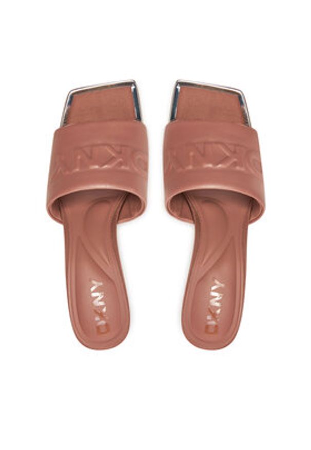 DKNY Klapki Keke K3471856 Różowy. Kolor: różowy. Materiał: skóra