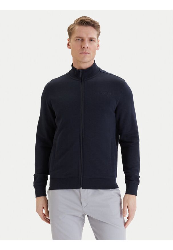 Bugatti Bluza 8750-15070E Granatowy Regular Fit. Kolor: niebieski. Materiał: bawełna