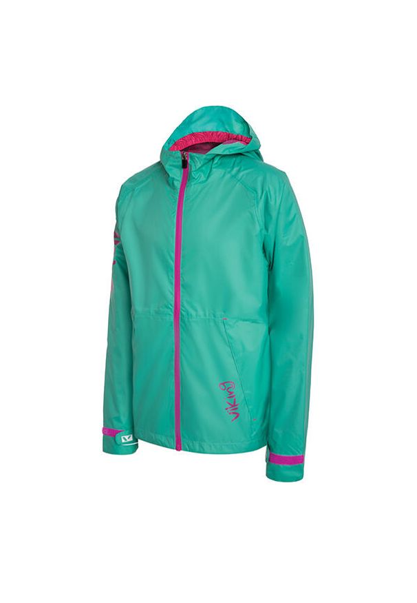 Kurtka turystyczna dla dzieci Viking Flurry softshell. Kolor: zielony. Materiał: softshell