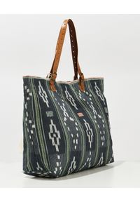 M.A.B.E - Granatowa torba w etniczny wzór Serai. Kolor: niebieski. Wzór: aplikacja. Rodzaj torebki: do ręki #5