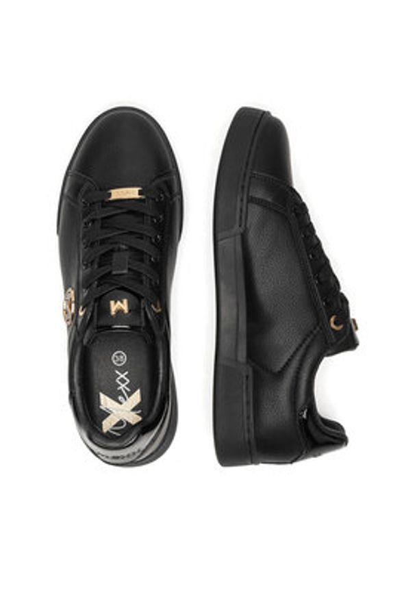 MEXX Sneakersy MI001010443W Czarny. Kolor: czarny. Materiał: skóra