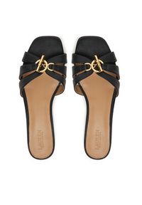 Lauren Ralph Lauren - LAUREN RALPH LAUREN Klapki Blaike 802982875002 Czarny. Kolor: czarny. Materiał: skóra #6