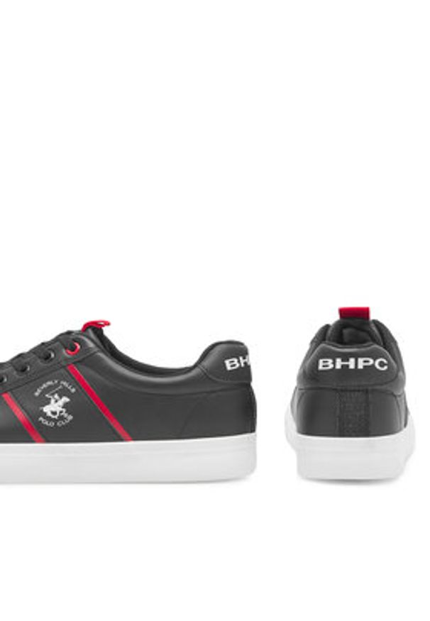 Beverly Hills Polo Club Sneakersy M-SS24-3C012 Czarny. Kolor: czarny. Materiał: skóra