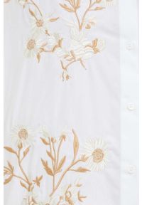 MAX&Co. koszula bawełniana damska kolor biały relaxed z kołnierzykiem klasycznym. Typ kołnierza: kołnierzyk klasyczny. Kolor: biały. Materiał: bawełna. Długość: długie. Wzór: haft. Styl: klasyczny #6