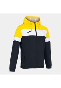 Kurtka do piłki nożnej męska Joma Crew IV przeciwdeszczowa. Kolor: wielokolorowy, żółty, czarny. Sport: piłka nożna #1