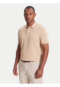 Guess Polo M5YP34 KCJV1 Beżowy Regular Fit. Typ kołnierza: polo. Kolor: beżowy. Materiał: bawełna