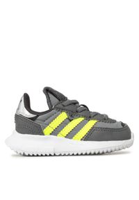 Adidas - adidas Sneakersy Retropy F2 El I GZ0856 Szary. Kolor: szary. Materiał: materiał