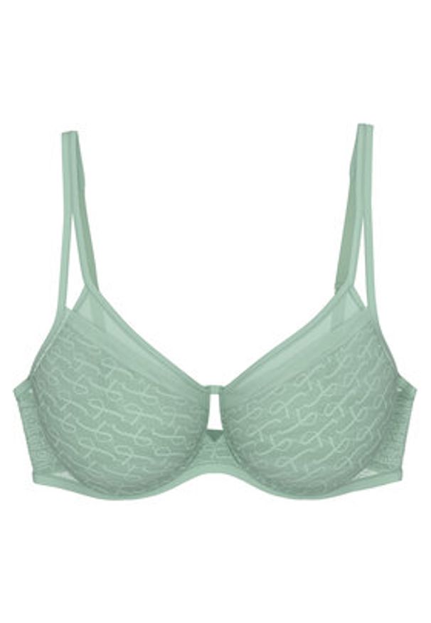 Triumph Biustonosz z fiszbiną Signature Sheer 10215906 Zielony. Kolor: zielony. Materiał: syntetyk