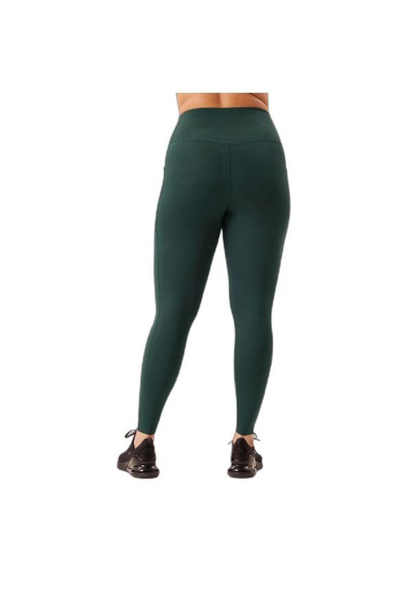 GIRLFRIEND COLLECTIVE - Legginsy Girlfriend Collective Pocket. Stan: podwyższony. Kolor: zielony. Materiał: materiał. Sport: fitness