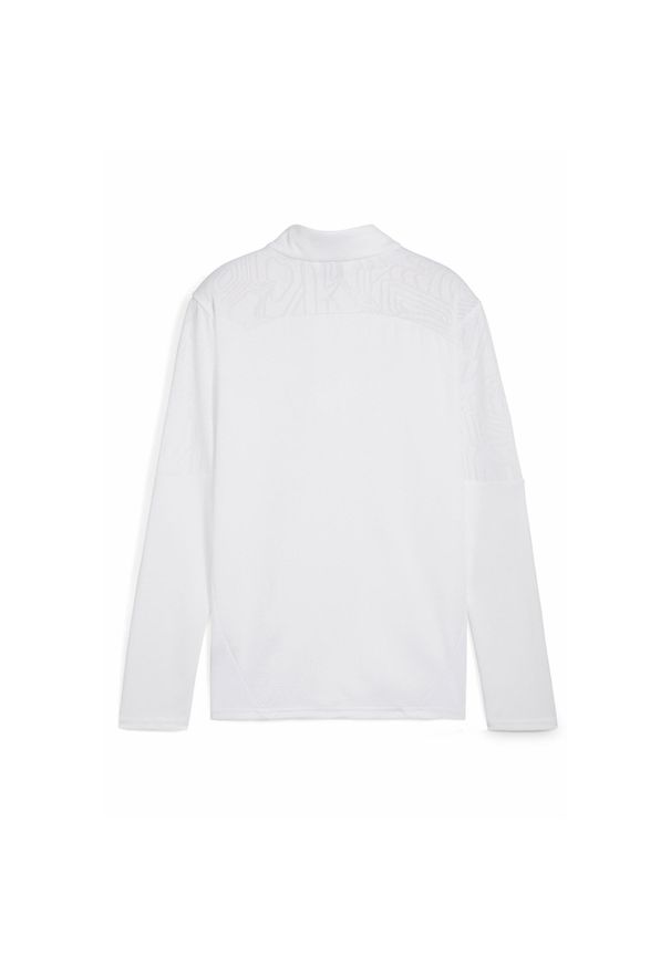Puma - Młodzieżowa bluza treningowa z zamkiem 1/4 Valencia CF PUMA White. Kolor: biały