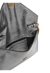 Pinko - PINKO Torebka Flat Purse Mini AI 25-26 PCPL 105347 A2OT Srebrny. Kolor: srebrny. Materiał: skórzane #3