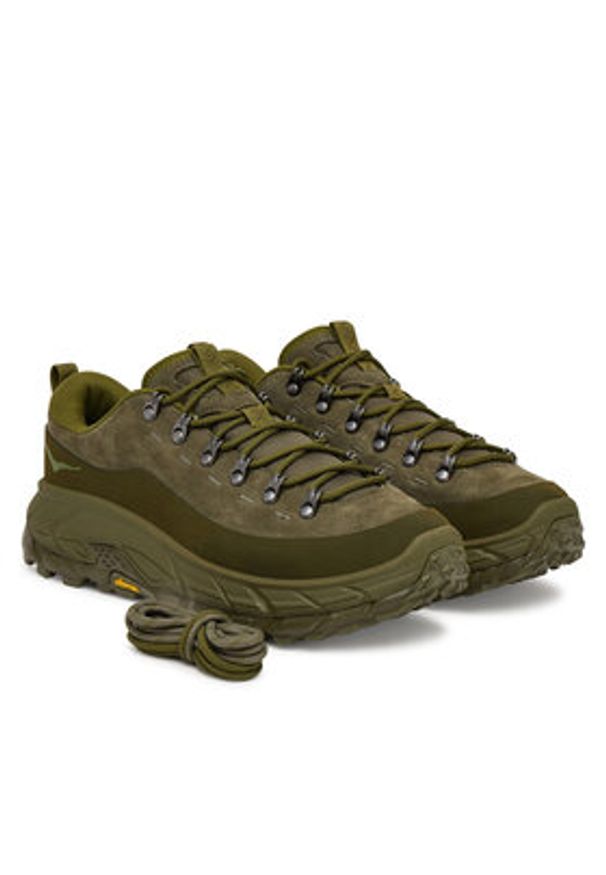 HOKA - Hoka Sneakersy Tor Summit 1147952 Zielony. Kolor: zielony. Materiał: skóra, nubuk