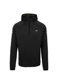 TRESPASS - Bluza Z Kapturem Męska Sportowa Montgo. Typ kołnierza: kaptur. Kolor: czarny. Styl: sportowy. Sport: turystyka piesza #1