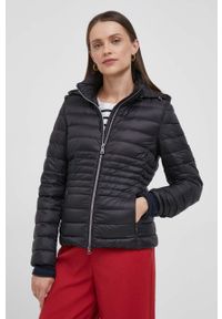 Geox kurtka puchowa damska kolor czarny przejściowa W3525B T2449 F9000. Kolor: czarny. Materiał: puch #2