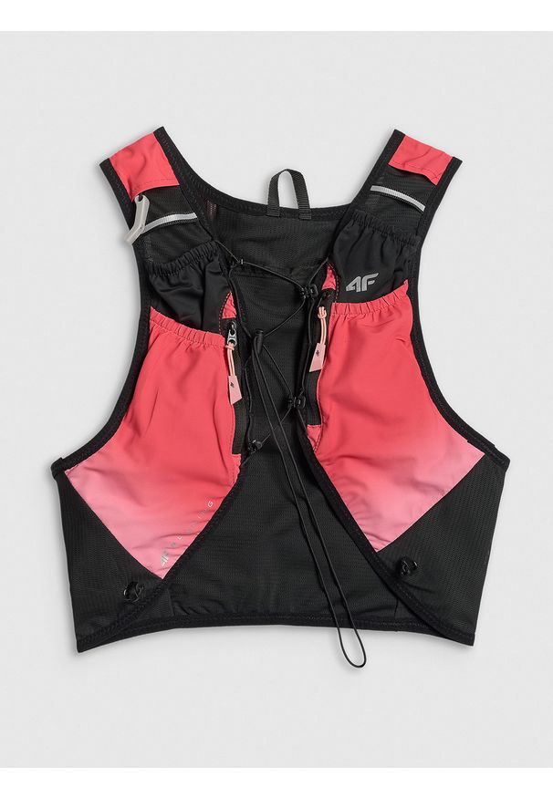 4f - 4F Kamizelka do biegania damska - multikolor Uniwersalny. Kolor: czarny. Wzór: paski
