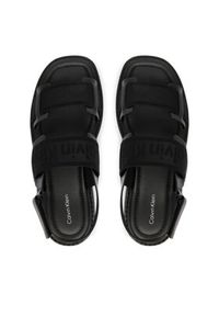 Calvin Klein Sandały Sq Molded Sandal Webb HW0HW02872 Czarny. Kolor: czarny. Materiał: materiał #4