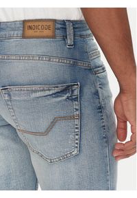 INDICODE Szorty jeansowe Sejer 70-849 Niebieski Slim Fit. Kolor: niebieski. Materiał: bawełna #3