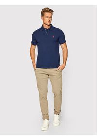Polo Ralph Lauren Polo Core Replen 710782592 Granatowy Custom Slim Fit. Typ kołnierza: polo. Kolor: niebieski. Materiał: bawełna #5