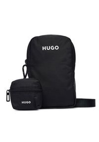 Hugo - HUGO Saszetka Everett 50563513 Czarny. Kolor: czarny. Materiał: materiał #2