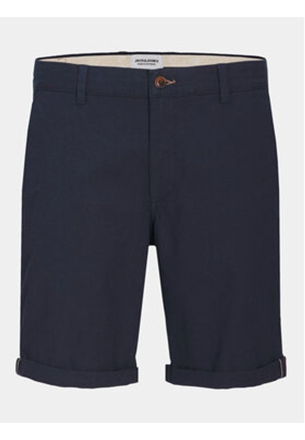 Jack & Jones - Jack&Jones Szorty materiałowe Fury 12206889 Granatowy Regular Fit. Kolor: niebieski. Materiał: bawełna