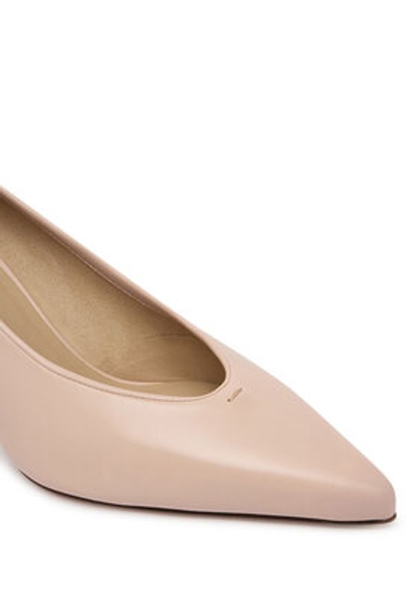 Max Mara Szpilki 2614521351600 Różowy. Kolor: różowy. Materiał: skóra. Obcas: na szpilce