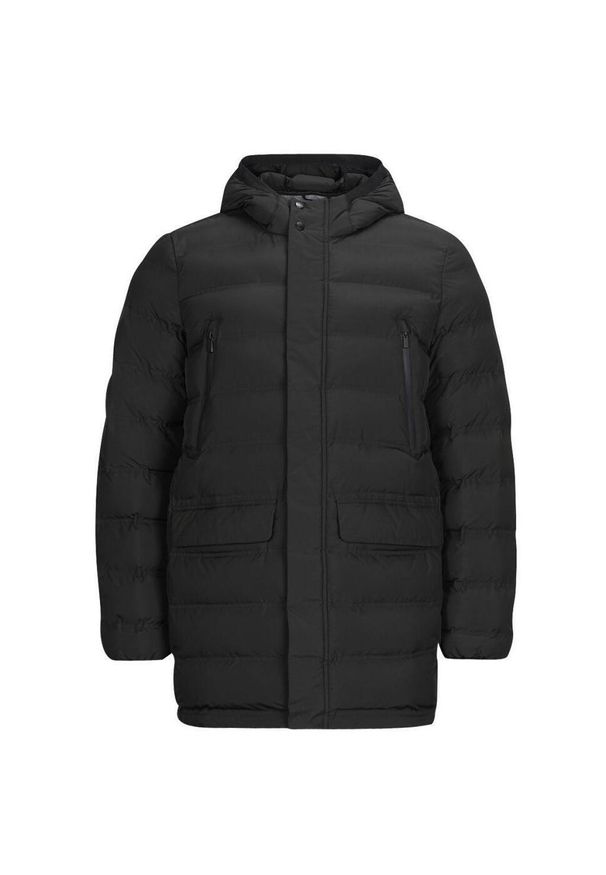 Geox - Kurtka GEOX M SPHERICA PARKA Czarny. Kolor: czarny. Materiał: tkanina