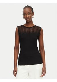 Rinascimento Top CFM0012239003 Czarny Slim Fit. Kolor: czarny. Materiał: syntetyk #1
