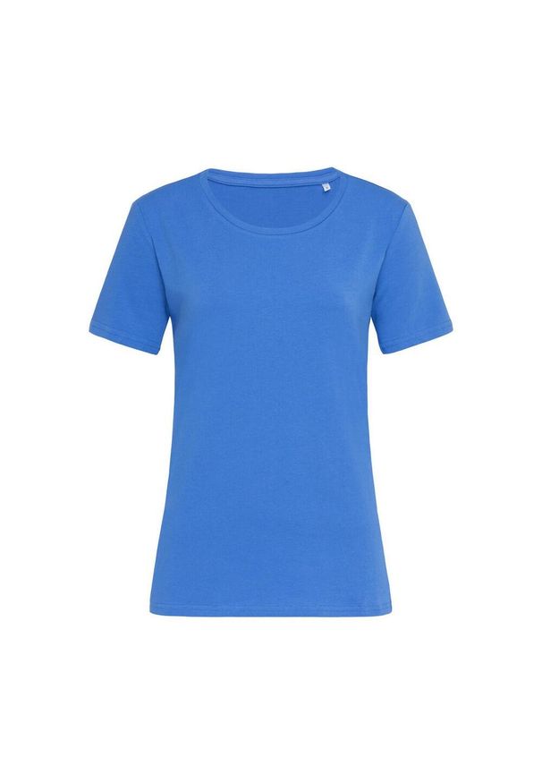 Stedman - Koszulka Damska Claire Crew Neck Relaxed Fit T-shirt. Kolor: niebieski. Sport: turystyka piesza