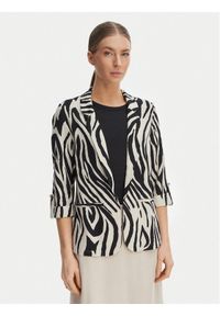 Vero Moda Marynarka Jesmilo 10279700 Czarny Regular Fit. Kolor: czarny. Materiał: len #1