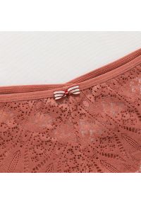 Intica - Figi koronkowe z ozdobnymi paseczkami na specjalne okazje Pansie. Kolor: czarny. Materiał: koronka. Wzór: koronka #8