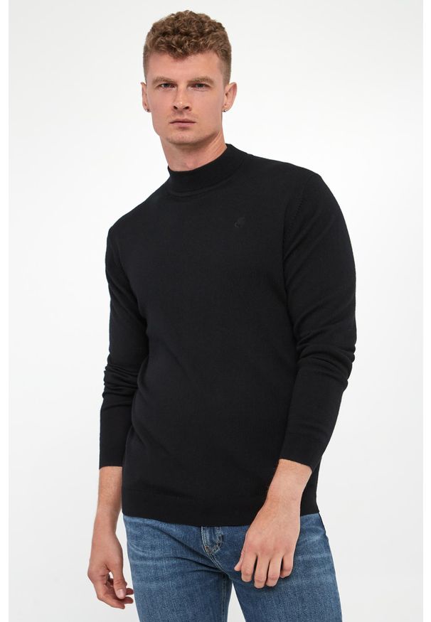 Karl Lagerfeld - Sweter męski wełniany KARL LAGERFELD. Materiał: wełna