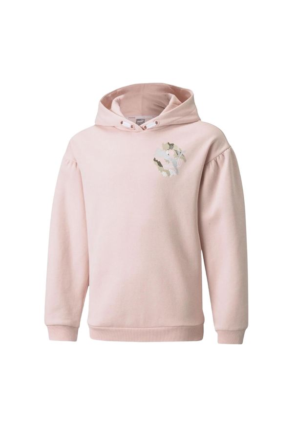 Puma - Bluza Z Kapturem Alpha Dla Dzieci. Typ kołnierza: kaptur. Kolor: różowy