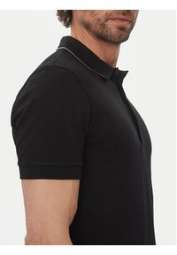 BOSS Polo Paule 4 50506195 Czarny Slim Fit. Typ kołnierza: polo. Kolor: czarny. Materiał: bawełna #5