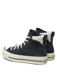 Converse Trampki Chuck Taylor All Star Puff Lift A09377C Czarny. Kolor: czarny. Materiał: zamsz, skóra #4