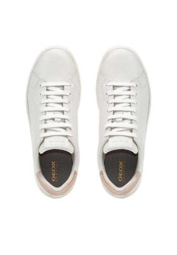 Geox Sneakersy D Spherica Ecub-1 B D65PJA 09BNF C1327 Biały. Kolor: biały. Materiał: skóra