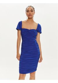 NORMA KAMALI Sukienka koktajlowa KK1243PL812805 Niebieski Slim Fit. Kolor: niebieski. Materiał: syntetyk. Styl: wizytowy