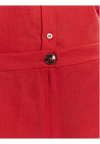 Marella Kuloty Silvana 2515131022 Czerwony Regular Fit. Kolor: czerwony. Materiał: len #5