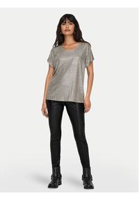 only - ONLY Legginsy Marlo 15324971 Czarny Skinny Fit. Kolor: czarny. Materiał: skóra