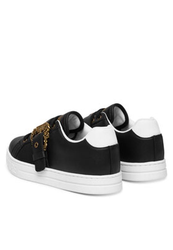 Versace Jeans Couture Sneakersy 80VA3SK9 ZPB76 G89 Czarny. Kolor: czarny. Materiał: skóra