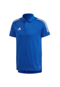 Adidas - Koszulka polo piłkarska męska adidas Condivo 20 Polo. Typ kołnierza: polo. Kolor: niebieski, biały, wielokolorowy. Sport: piłka nożna
