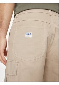 Lee Szorty materiałowe Cargo 112349316 Beżowy Loose Fit. Kolor: beżowy. Materiał: bawełna