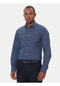 TOMMY HILFIGER - Tommy Hilfiger Koszula MW0MW40523 Granatowy Slim Fit. Kolor: niebieski. Materiał: bawełna
