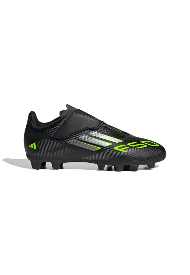 Adidas - Dziecięce buty piłkarskie adidas F50 Club VEL FG/AG. Kolor: czarny. Sport: piłka nożna
