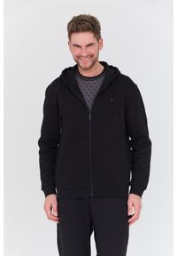 Guess - GUESS Czarna męska bluza rozpinana Aldwin Zip, Rozmiar M. Kolor: czarny