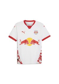 Puma - Męska koszulka domowa FC Red Bull Salzburg 24/25 PUMA White Red. Kolor: czerwony, biały, wielokolorowy. Sport: piłka nożna