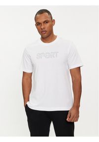 Calvin Klein Performance T-Shirt Graphic 00GMS4K169 Biały Regular Fit. Kolor: biały. Materiał: bawełna
