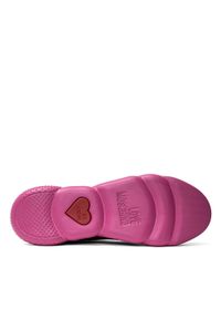 Sneakersy damskie różowe Love Moschino JA15594G0EIZL604. Kolor: różowy. Wzór: kolorowy