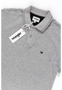 Wrangler - POLO WRANGLER S/S POLO MID GREY MEL W7B58K437. Typ kołnierza: polo #8