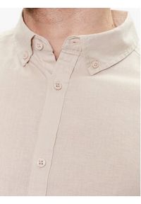 INDICODE Koszula Hanko 20-327 Beżowy Regular Fit. Kolor: beżowy. Materiał: len #3